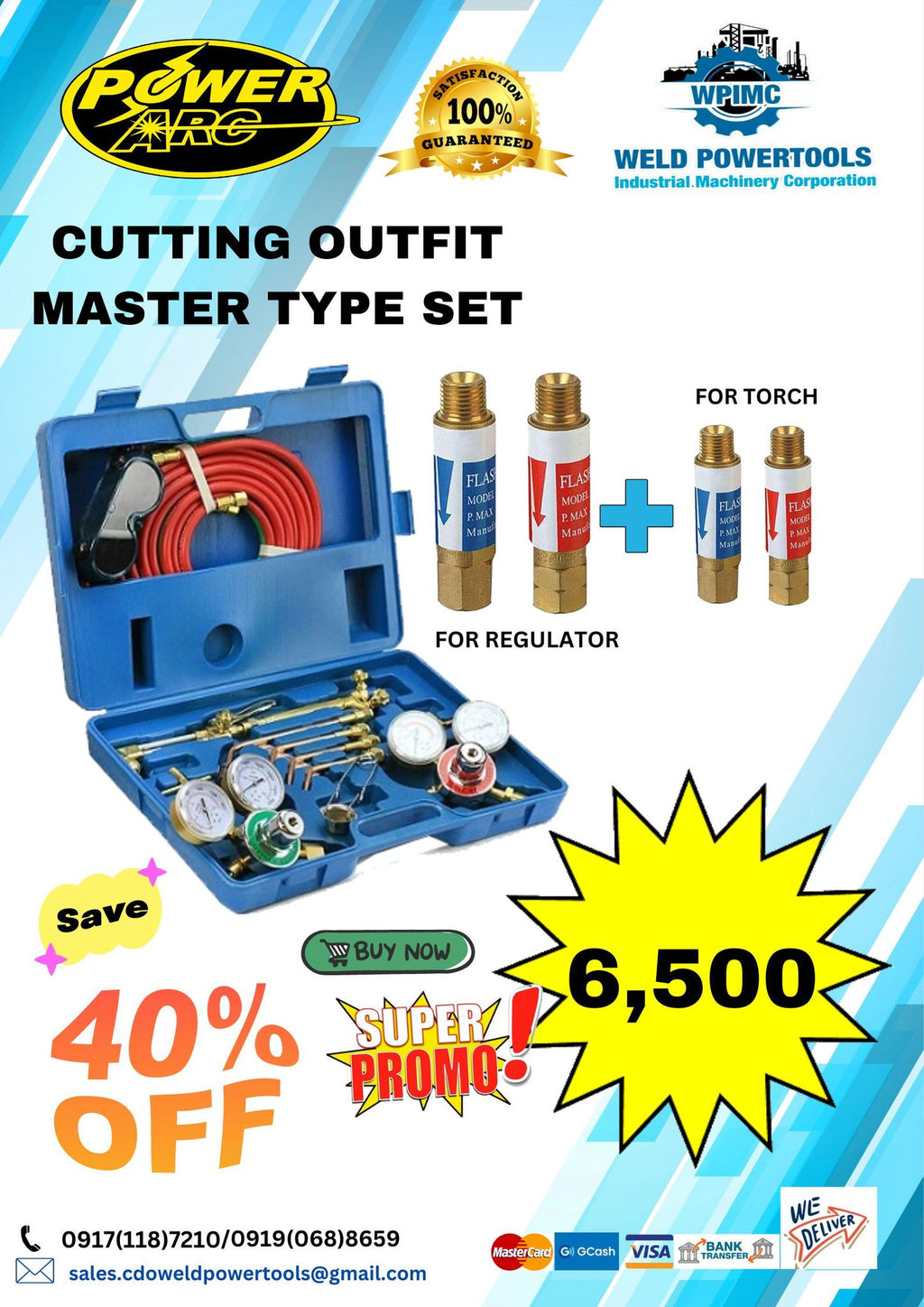PowerArc Cutting Outfit Master Type Set