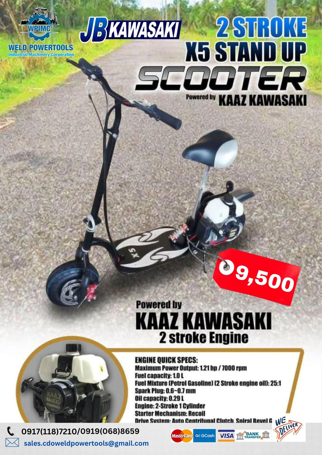 JB Kawasaki Scooter 2 Stroke