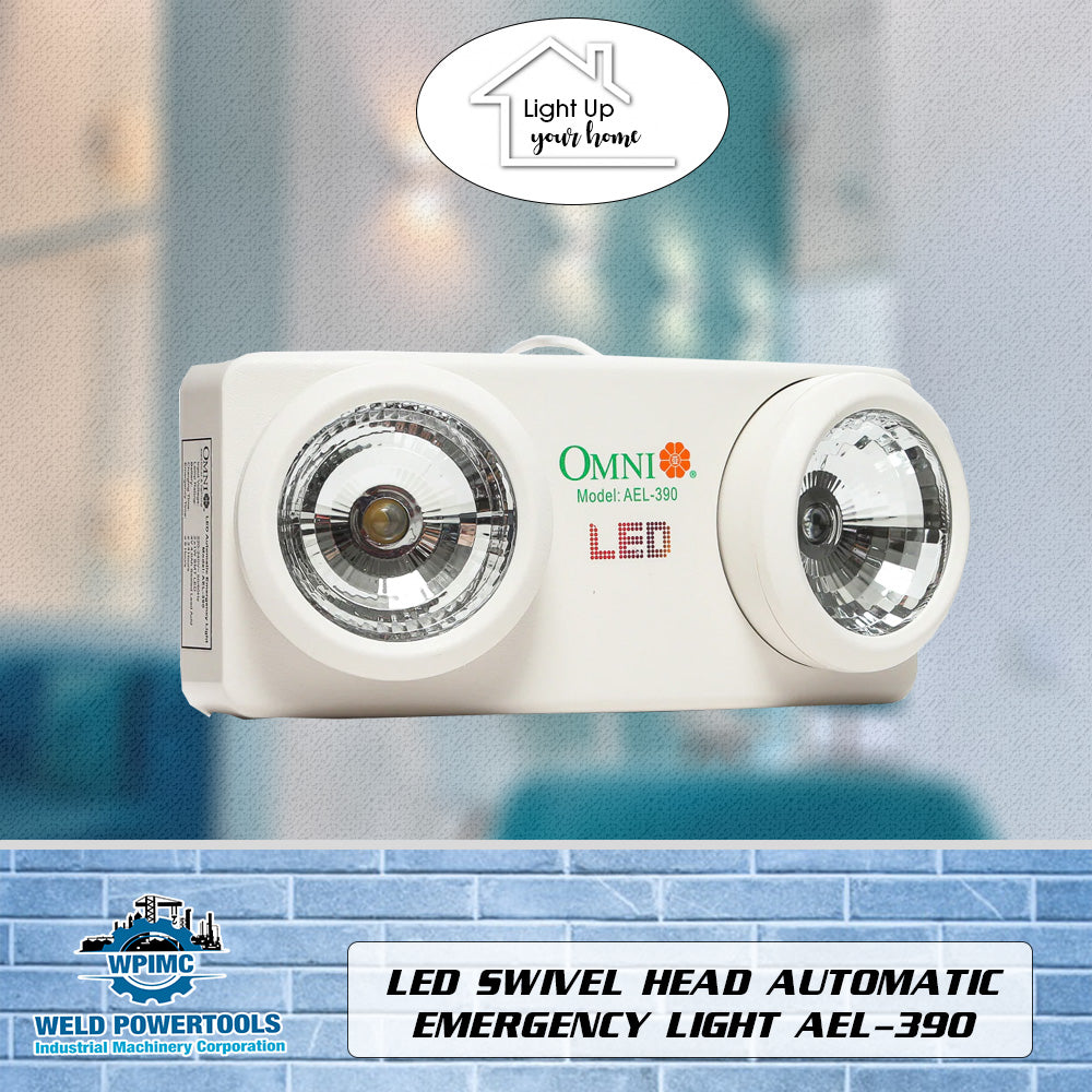 OMNI LED SWIVEL HEAD AUTOMATIC EMERGENCY LIGHT AEL-390