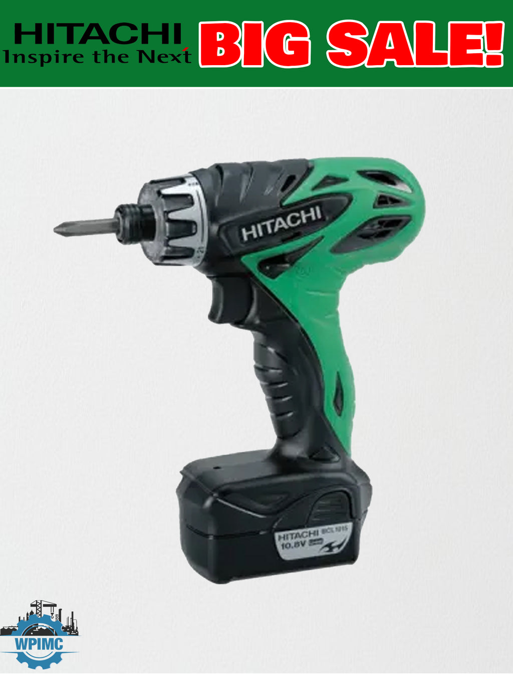 HITACHI LI-ION CORDLESS DRIVER DRILL WITH ADJUSTABLE CLUTCHES DB10DL