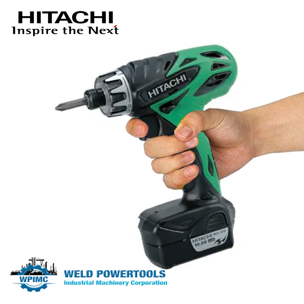 HITACHI LI-ION CORDLESS DRIVER DRILL WITH ADJUSTABLE CLUTCHES DB10DL