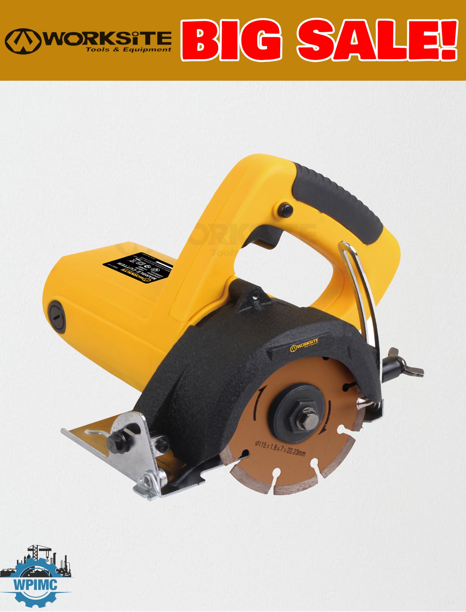 WORKSITE 220V Marble Cutter Saw Machine Price Tiles Stone Cutting Cutter  Circular Saw 1400W Hand Electric Marble Cutter,Corded Power Tools